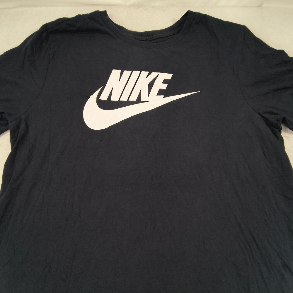 Nike Tee Casual Short Sleeve Crew Neck Shirt Mens Size Large L Black White